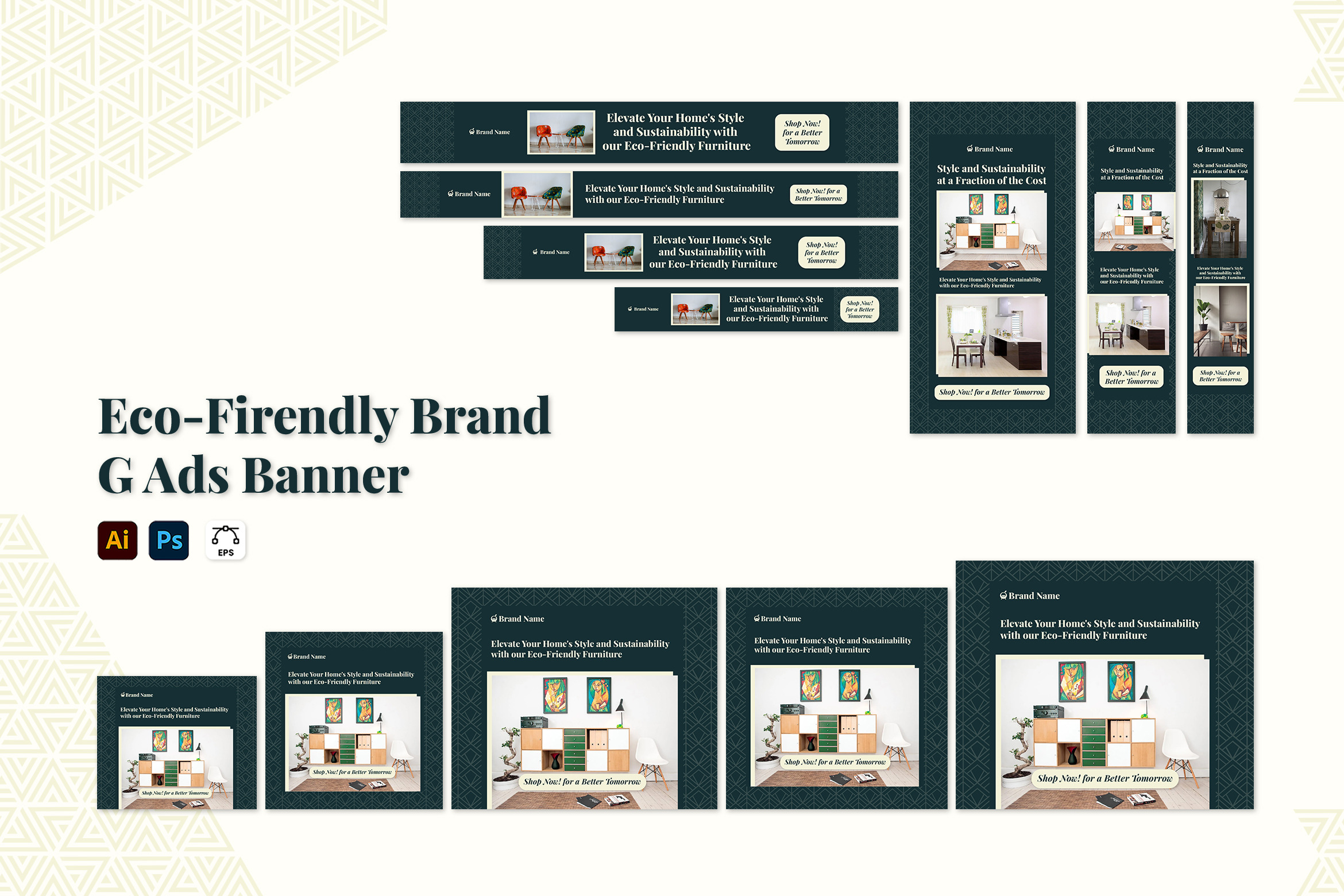 EcoFriendly Brand Google Ad by Fannan Studio  Creative Market