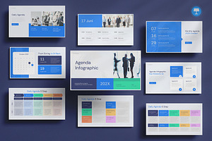 Agenda Infographics Keynote, a Presentation Template by Pixslides