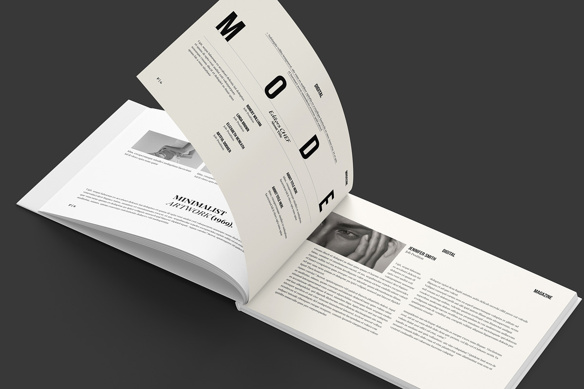 Digital Magazine Layout Landscape, a Magazine Template by NorthPeak (Photo 4 of 12)