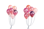 Pink Ombre Balloons Clip Art, an Illustration by Kandace Lalo Designs (Thumbnail 9 of 9)