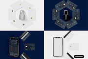 Credit Card & Banking App Mockup set, an iPhone Mockup by Mego-studio (Thumbnail 2 of 11)