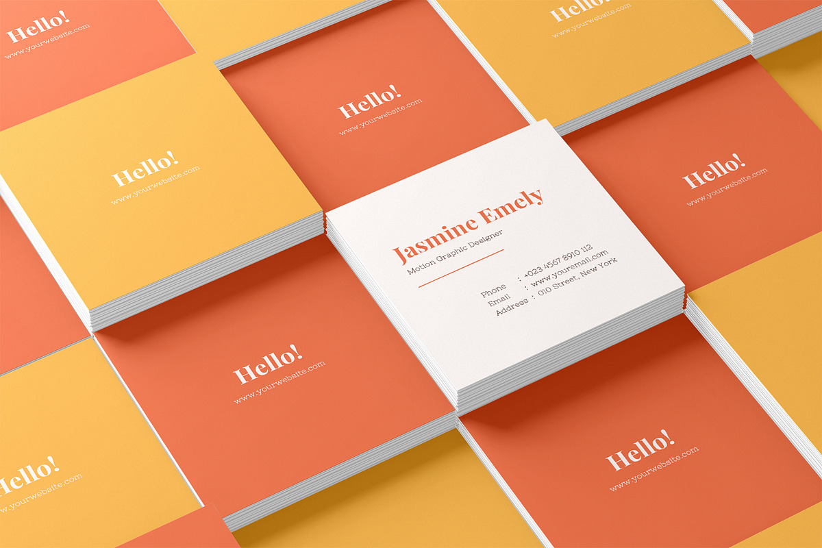 Square Business Card Mockup, a Books & Magazine Mockup by Mockup Supper (Photo 6 of 10)