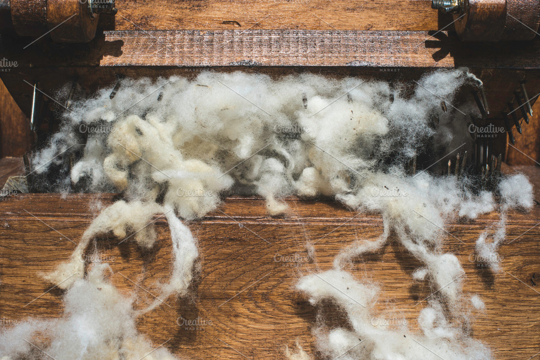 Processing of wool containing wool, processing, and pattern, an ...