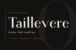 Taillevere: Luxury Didone Serif