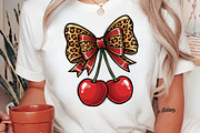 Cherry Leopard Coquette Bow Png, an Illustration by Libby Wishes (Thumbnail 6 of 8)
