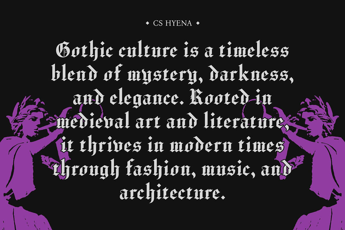 CS Hyena – Old English Font, a Blackletter Font by Craft Supply Co. (Photo 2 of 8)