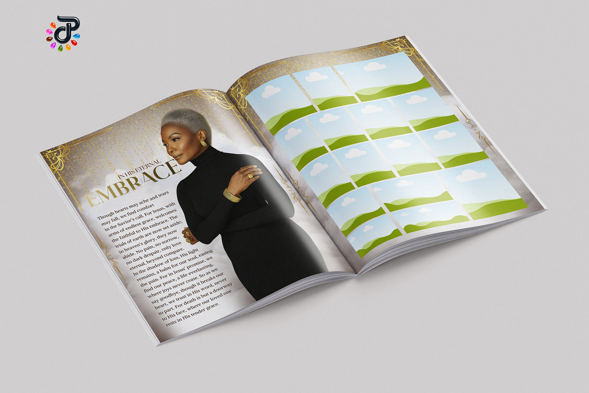 Elegant Canva Obituary Template, a Brochure Template by Protech Design ENT (Photo 8 of 9)