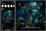 Halloween Party Flyer, a Flyer Template by Pixdot (Thumbnail 2 of 2)