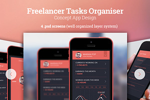 Freelancer Tasks Organiser - Concept
