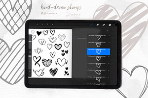 178 Heart Stamp Brushes Procreate001