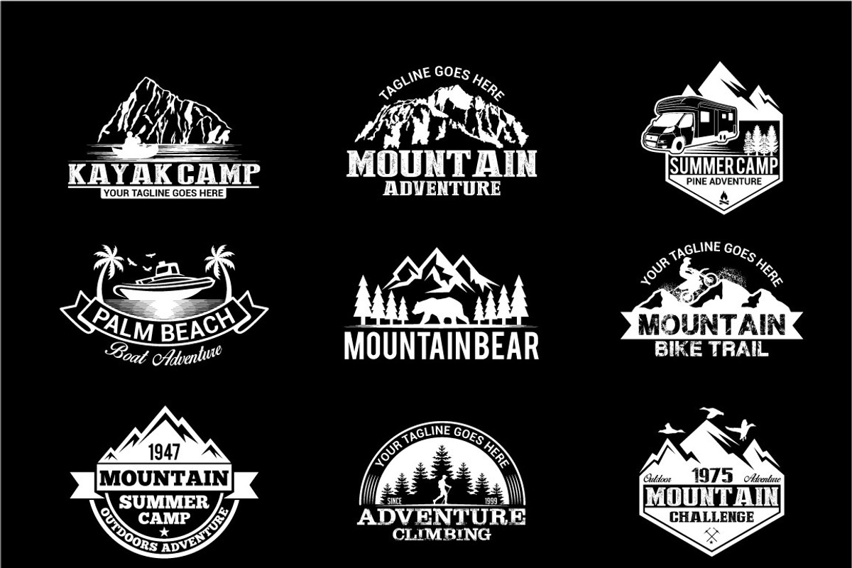 Adventure Badges, a Branding & Logo Template by shazi (Photo 3 of 9)