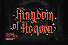 Kingdom Of Heaven - Blackletter