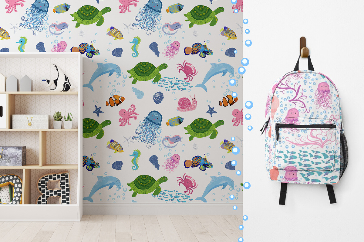 Underwater World Pattern, a Pattern Graphic by Michiru13 (Photo 16 of 19)