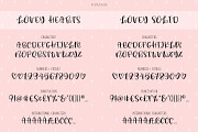 Cute heart font family Lovey, a Script Font by Angele Kamp (Thumbnail 5 of 6)