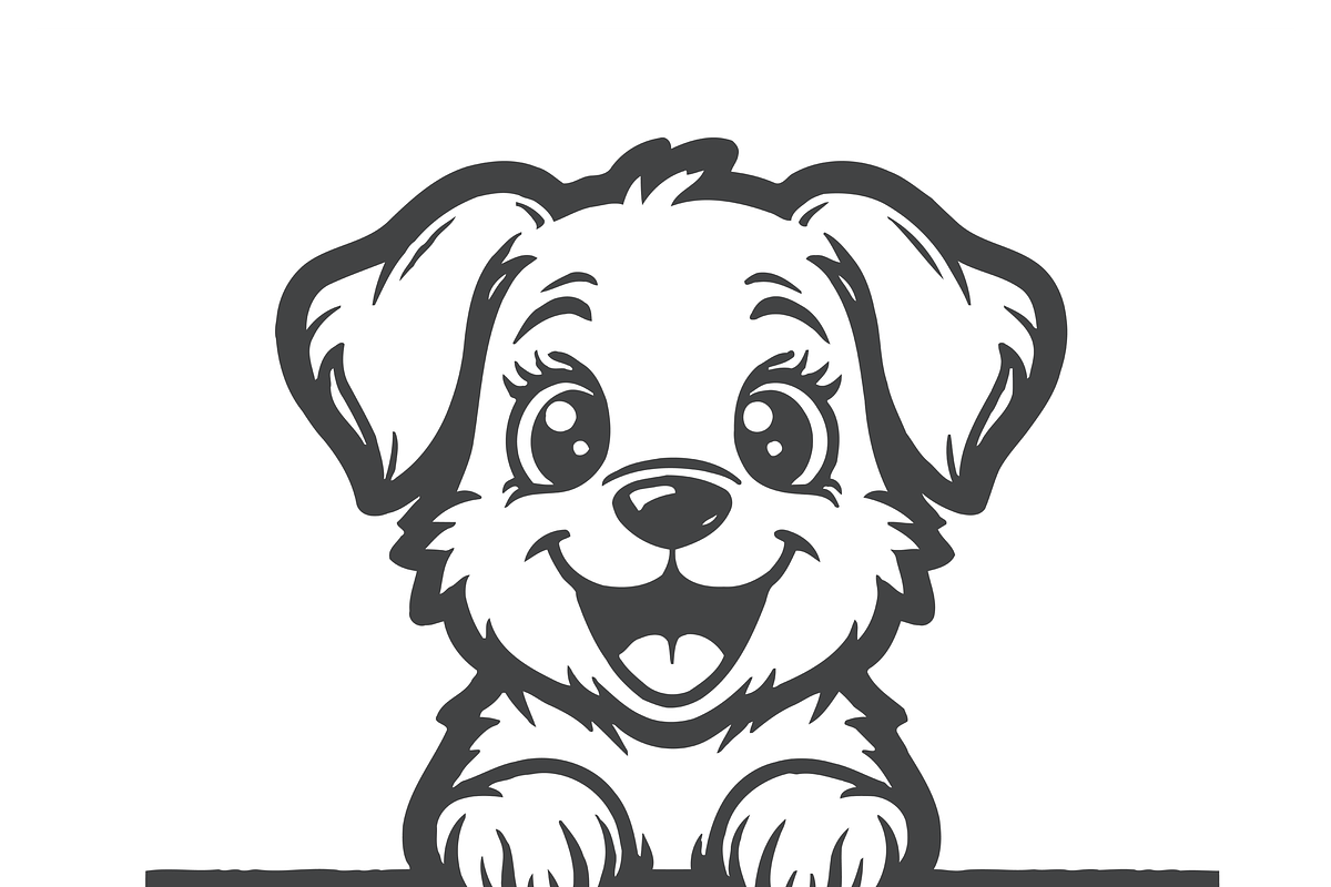 Adorable Puppy Clipart, an Object Illustration by CarWrap design (Photo 4 of 4)