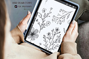 Procreate Stamps Tiny Flowers 026, a Brushes & More by Drawberx (Thumbnail 8 of 10)