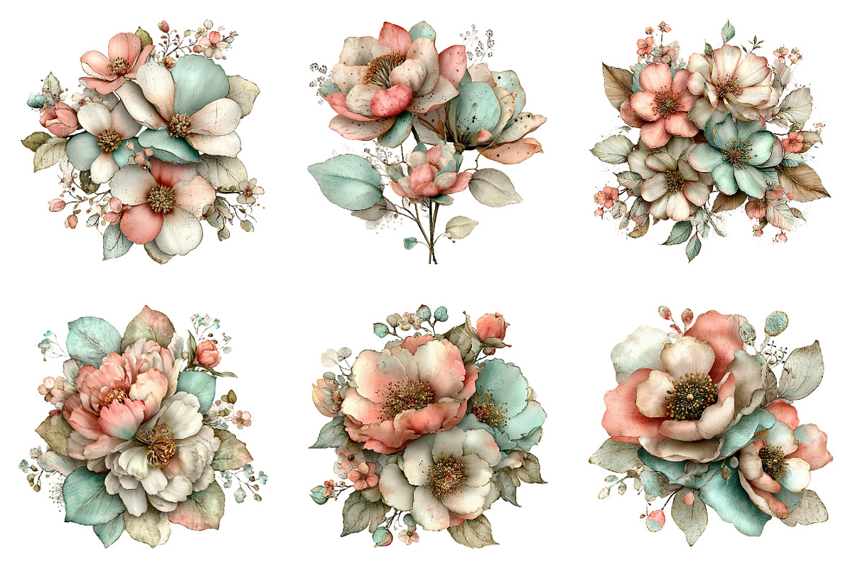 Whimsical spring tulip flowers clipa, an Illustration by SinaCreation (Photo 5 of 11)