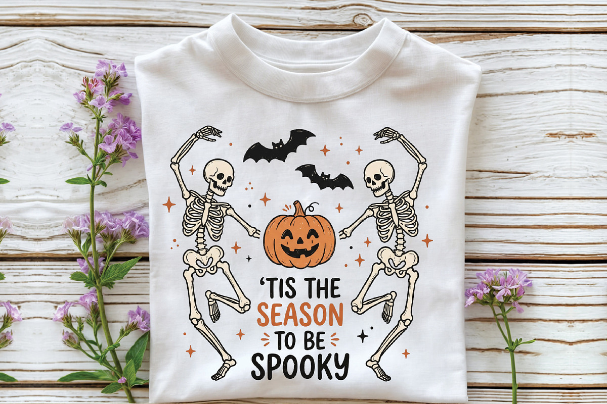 Skeleton Dance Halloween Sublimation, an Object Illustration by CraftArtStudio (Photo 2 of 4)