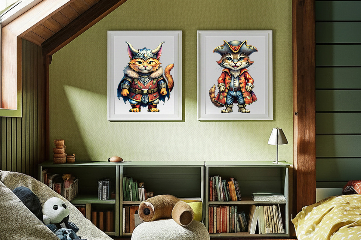 Wild Cat illustrations Set, an Animal Illustration by Designs by Helen Trupak (Photo 5 of 5)