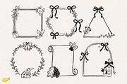 Christmas Frames SVG Clipart Bundle, a Seasonal Illustration by LemonDesign (Thumbnail 2 of 3)