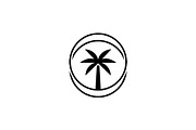 Elegant Tropical Palm Tree Logo, a Branding & Logo Template by Luxury Logos (Thumbnail 3 of 4)