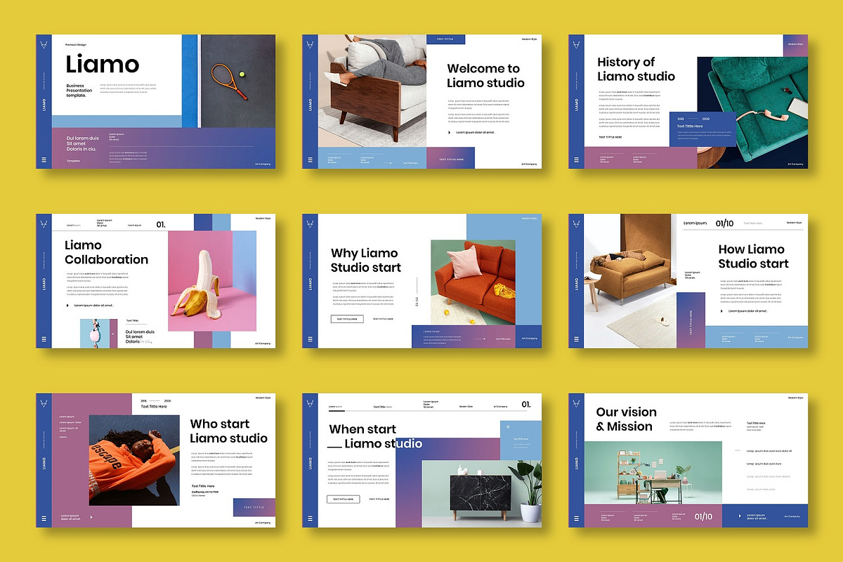 Liamo - Business Google Slide Templa, a Presentation Template by Dens Creative Studio (Photo 4 of 12)