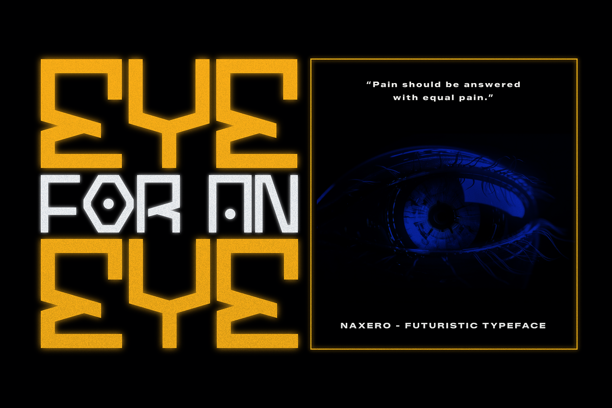 Naxero | Futuristic Typeface, a Sans Serif Font by gracetype_studio (Photo 5 of 12)