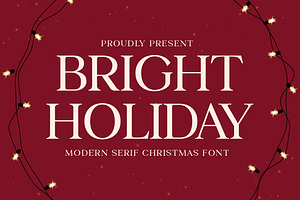 Bright Holiday Christmas Font