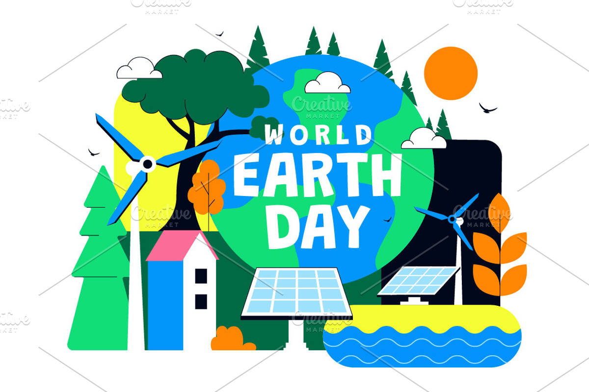 10 World Earth Day Illustration, a Seasonal Illustration by denayunebgt (Photo 4 of 4)