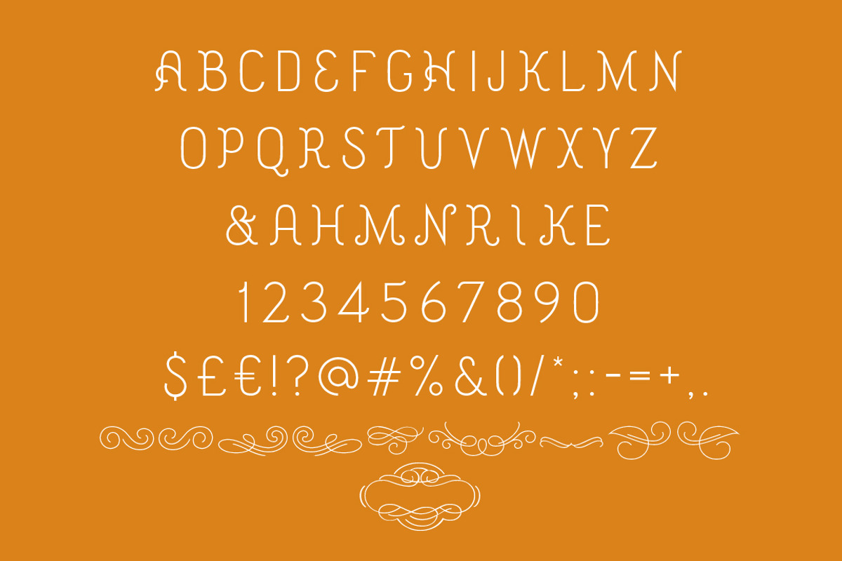 Austen Display Font preview 3
