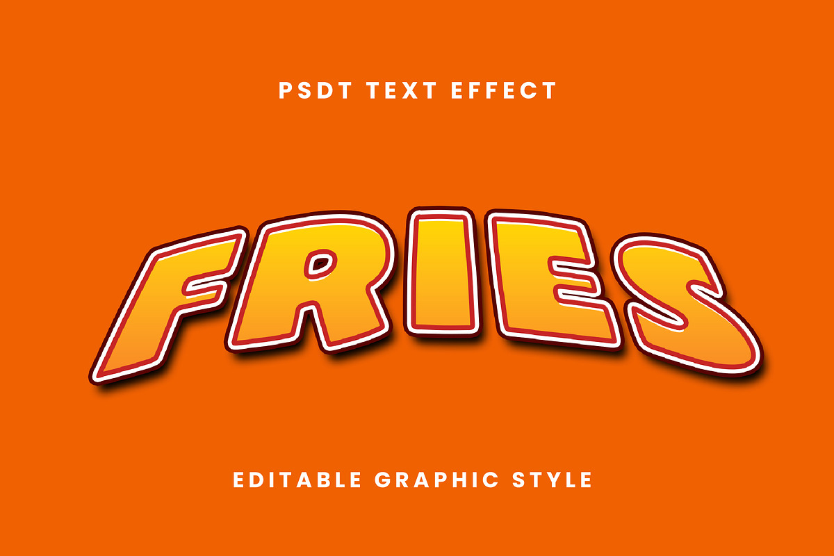 Bold Comic Outline Text Effect