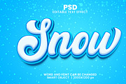 Snow Winter 3d Text Effect Style, a Layer Style Add-On by bdrobin (Thumbnail 2 of 2)