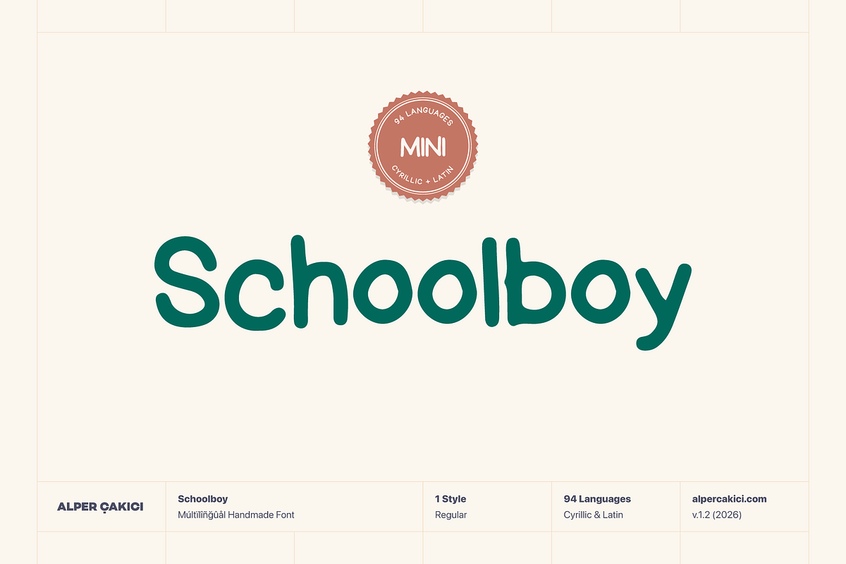 Schoolboy Playful Font, a Script Font by alpercakici (Photo 1 of 14)
