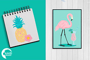 Tropical Flamingos AMB-2618, an Illustration by AMBillustrations (Thumbnail 5 of 5)