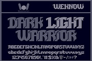 Dark Light Warrior font, a Font by weknow (Thumbnail 1 of 10)
