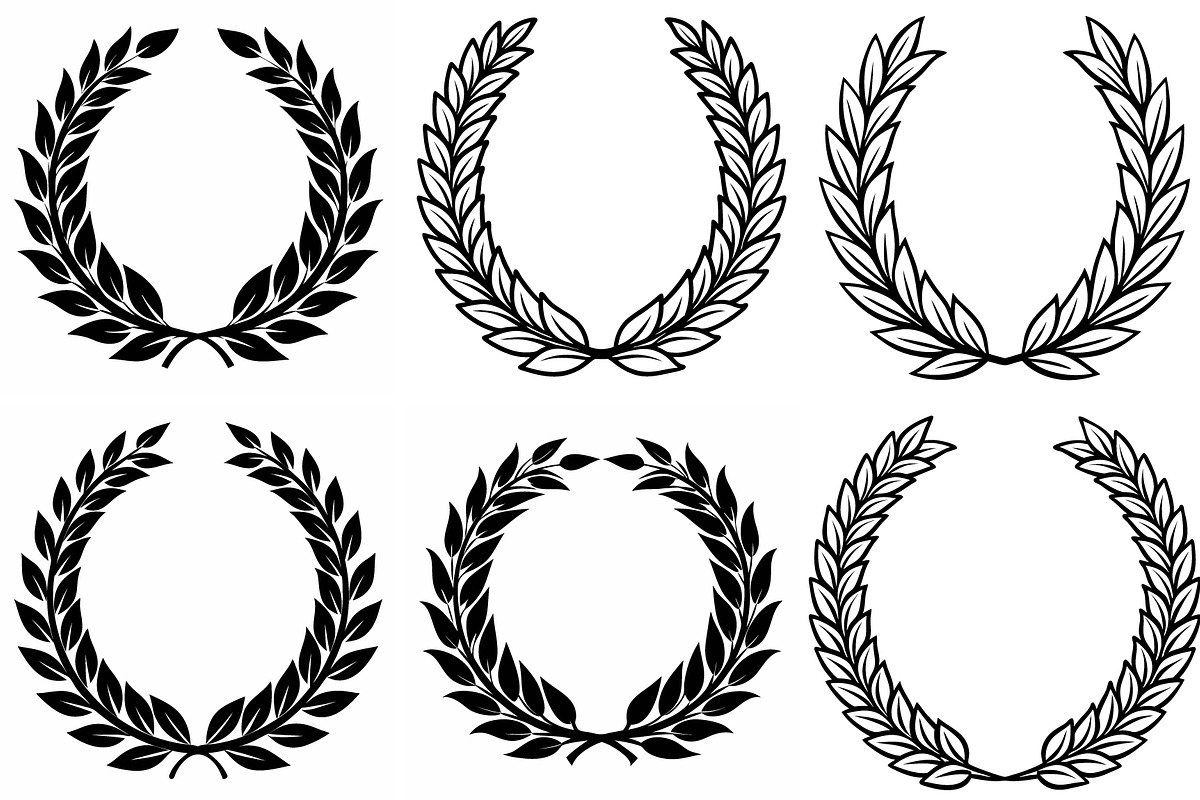 Laurel Wreaths Perfect for Awards, an Object Graphic by Billah Hub