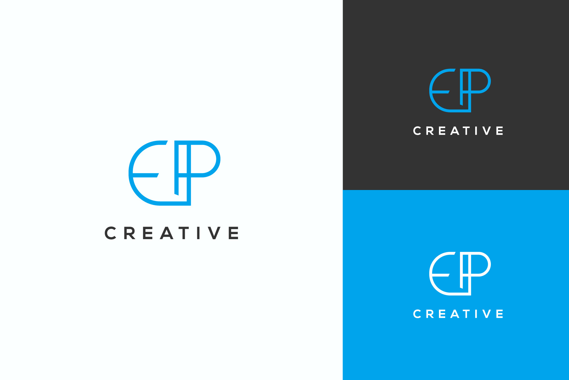 Monogram icon logo EP, a Branding & Logo Template by idesign_4u