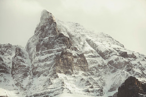 Snow in the mountains