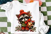 Whimsical Christmas Woodland Friends, a Seasonal Illustration by designcity5 (Thumbnail 5 of 5)