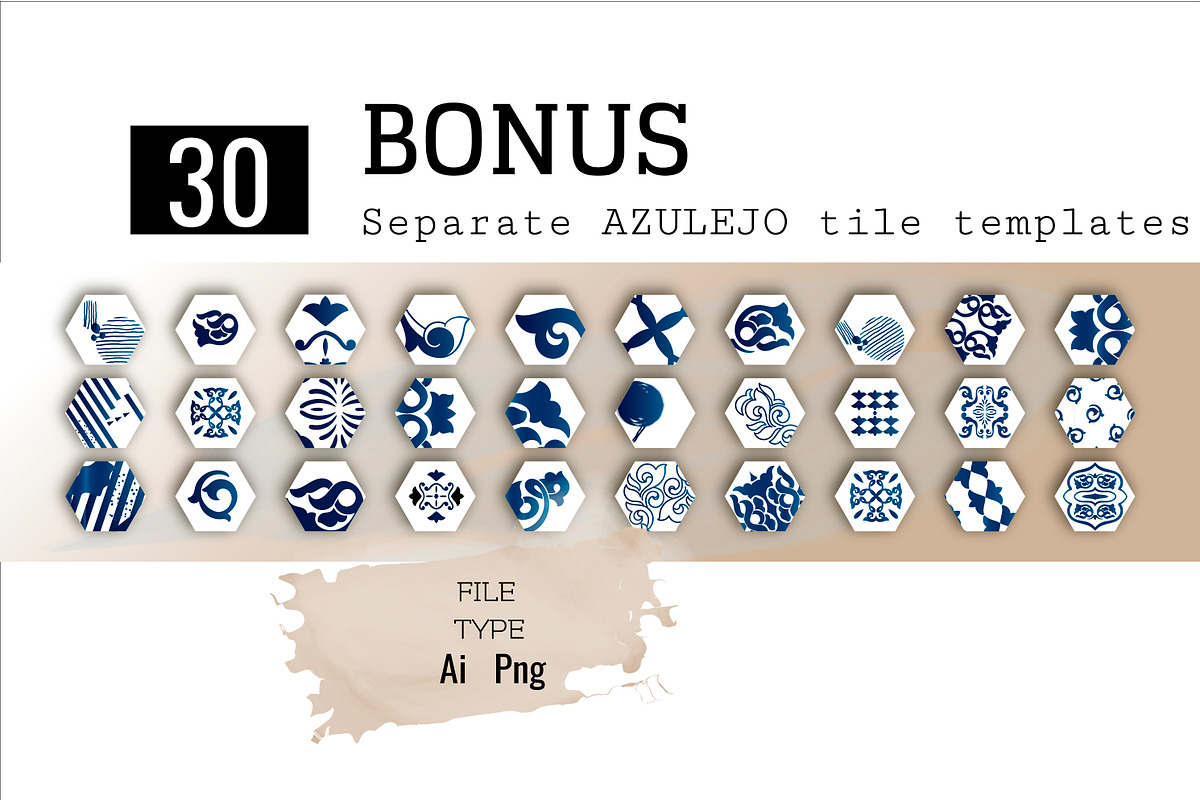 Set of 50 AZULEJO TILES templates, a Pattern Graphic by DeMih (Photo 2 of 8)