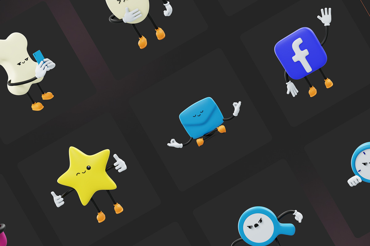 Social Media Emoji Character, a Characters & Person 3D Model by Iqonic Design (Photo 5 of 6)