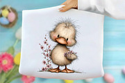 Whimsical Spring Duck Clipart, an Illustration by designcity5 (Thumbnail 4 of 5)