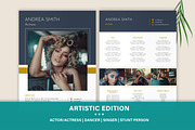 Actor, Actress Resume Design Word, a Resume Template by Stanin Studio (Thumbnail 1 of 10)