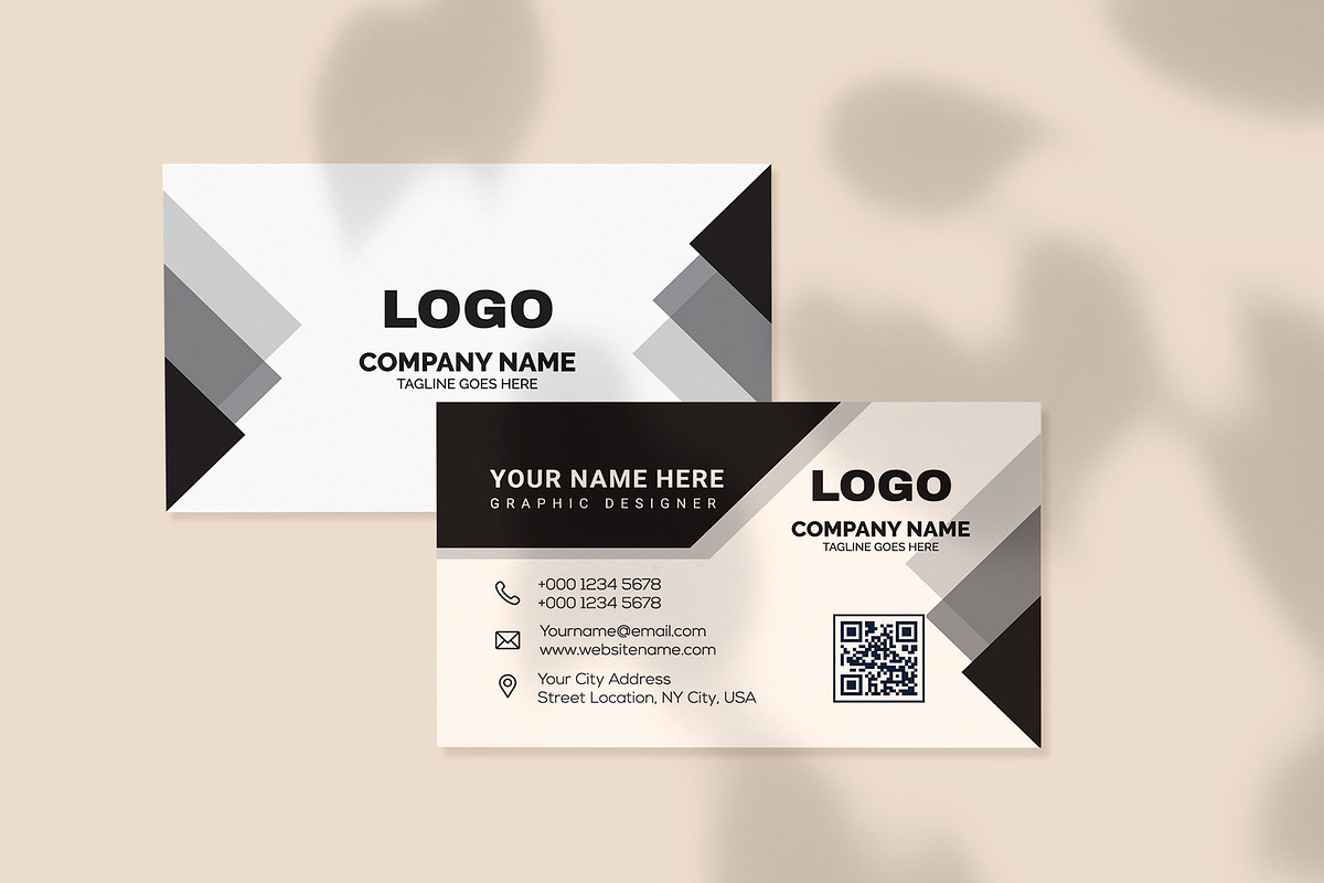 Dark Theme Corporate Creative, a Business Card Template by Vitoria's Collection (Photo 1 of 3)
