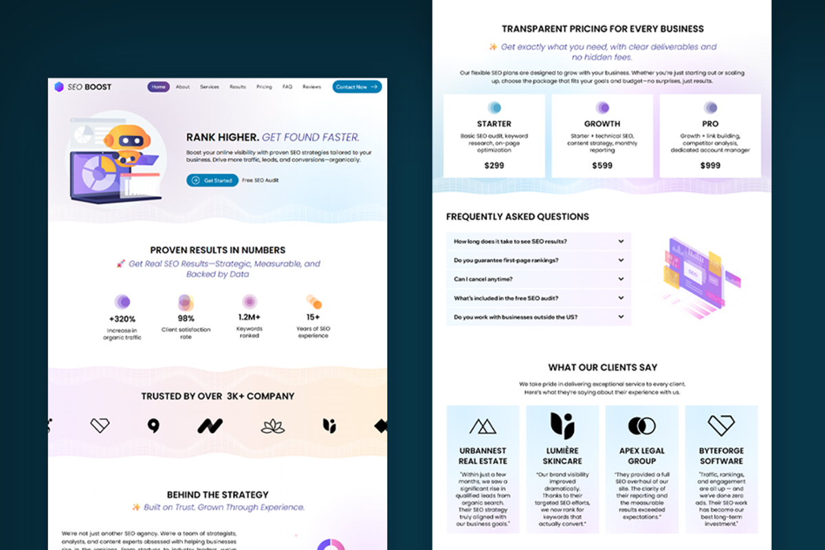 Seo Agency Wix Studio Website, a Wix Template by Kitteeh (Photo 9 of 11)