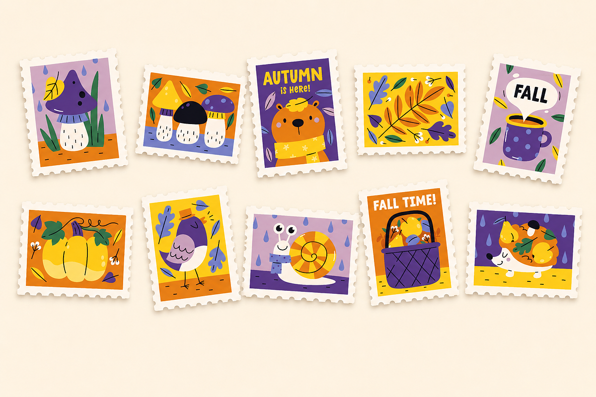 Cozy Autumn Hand Drawn Illustrations, a Seasonal Illustration by Anna Studio (Photo 2 of 8)