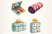 Watercolor Summer Road Trip Clipart, an Illustration by Rose Art (Thumbnail 3 of 4)