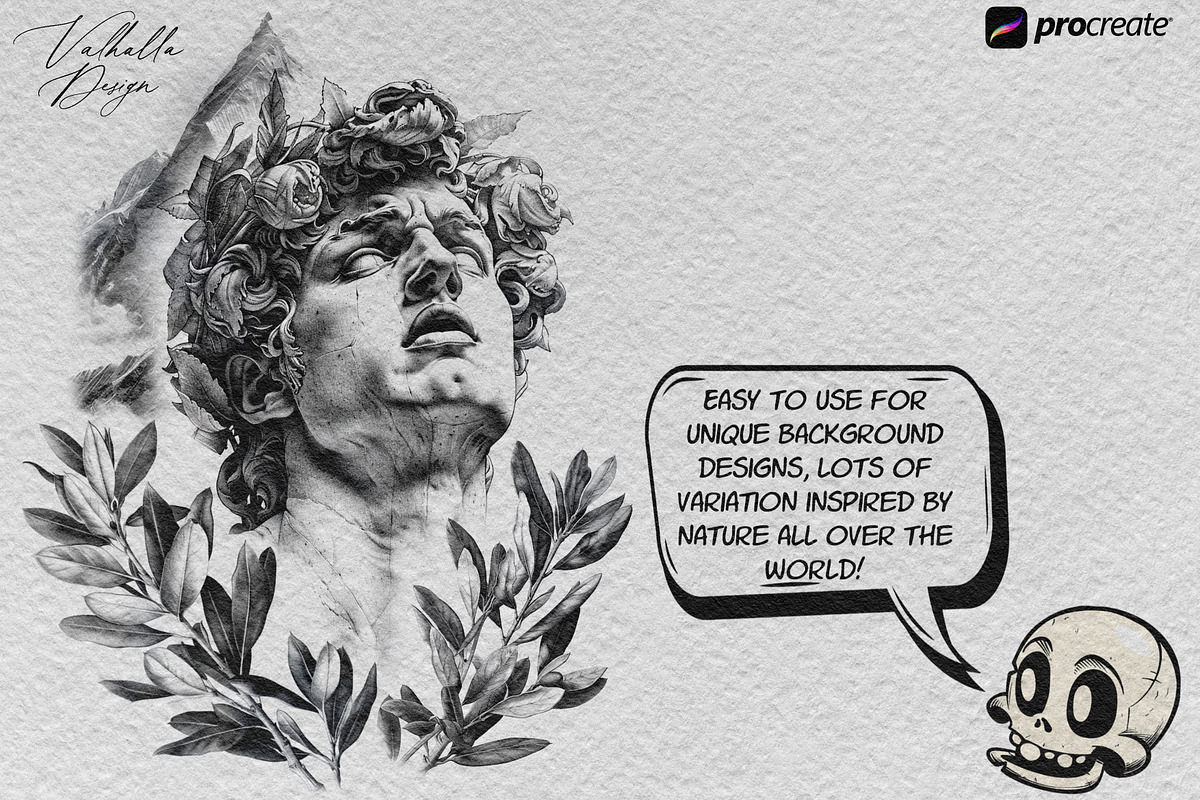 Procreate, landscape design kit, a Brush Add-On by Studio.Valhalla (Photo 7 of 8)