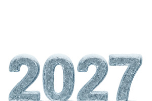 New year ice numbers forming 2027 is, an Illustration by Dvoevnore photos