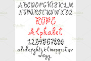 Alphabet of rope, a Script Font by IllustrationArtShop (Thumbnail 3 of 3)